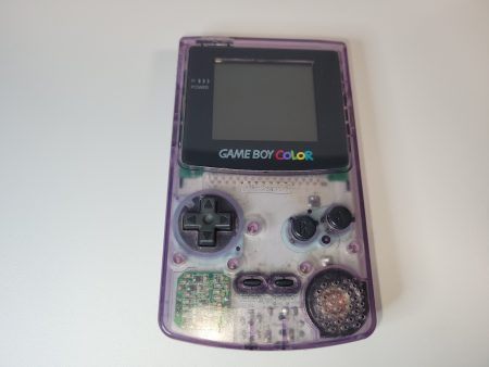 GameBoy Color Clear Purple console - Nintendo GB GameBoy Supply