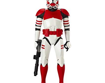 31  Inch Tall HUGE Star Wars Big-Figs Red Clone Trooper (Blaster) Clone Wars Figure Cheap