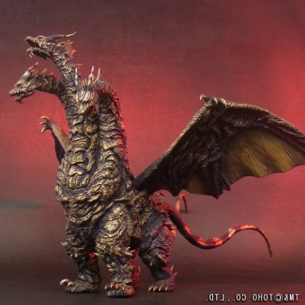 13  Inch Tall Kaiser Ghidorah Ric (LIGHT UP) LED 2004 TOHO Monster X Figure LIMITED EDITION For Cheap