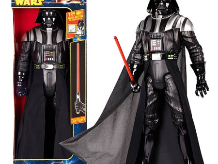 31  Inch Tall HUGE Star Wars Big-Figs DELUXE Darth Vader (Light Saber & SFX) LED LIMITED EDITION For Cheap