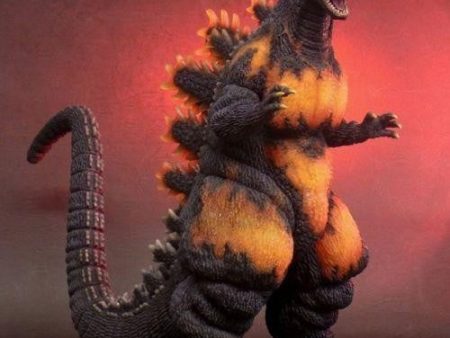 12  Inch Tall Burning Godzilla 1995 TOHO Hong Kong Landing Yuji Sakai Series Meltdown Figure Sale