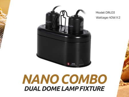 REPTIZOO Nano Combo Dome Lamp Fixture #DRL03 Hot on Sale