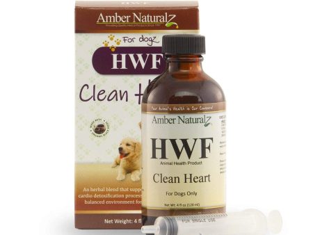 Amber Naturalz HWF Clean Heart: For dogs - Prevention & Treatment, 4 Ounce Fashion