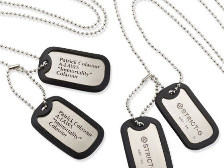 STRICT-G “Gundam 00” A-Laws Dog Tag Necklace - Patrick Colasour (January & February Ship Date) Cheap