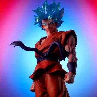 19” Inch Tall HUGE Gigantic Series Goku LIGHT UP LED SSGSS Blue X10 Kaio-ken Kaioken LIMITED EDITION For Discount