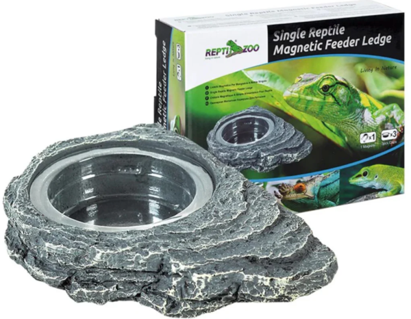 REPTIZOO ARBOREAL SINGLE \ DOUBLE FEEDER ROCK LEDGE MAGNETIC Online now