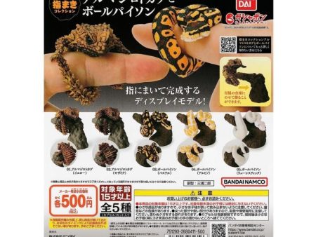 (Bandai Gashapon) Yubimaki Collection Armadillo Girdled Lizard & Ball Python - Random Signal Type (5 types in total) Cheap