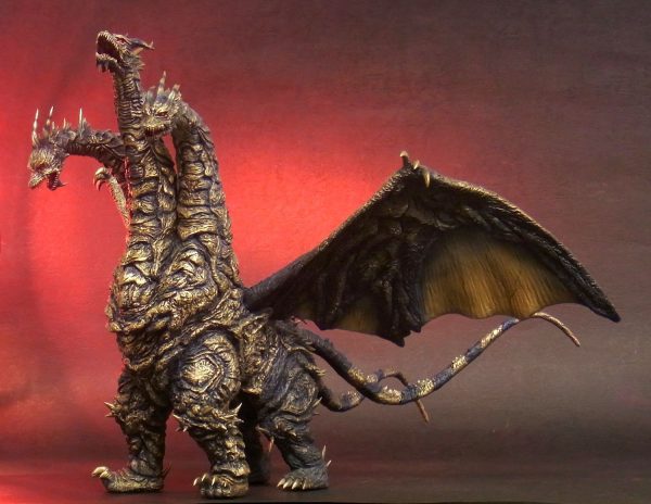 13  Inch Tall Kaiser Ghidorah Ric (LIGHT UP) LED 2004 TOHO Monster X Figure LIMITED EDITION For Cheap