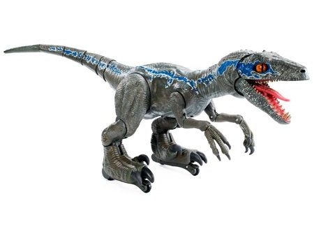 24  Inch Long HUGE Alpha Blue Training Raptor (INTERACTIVE AI) Trainable Dinosaur 1 6 Scale Figure Hot on Sale