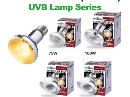 REPTIZOO Super Sun UVB UVA Mercury Vapour Bulb For Cheap